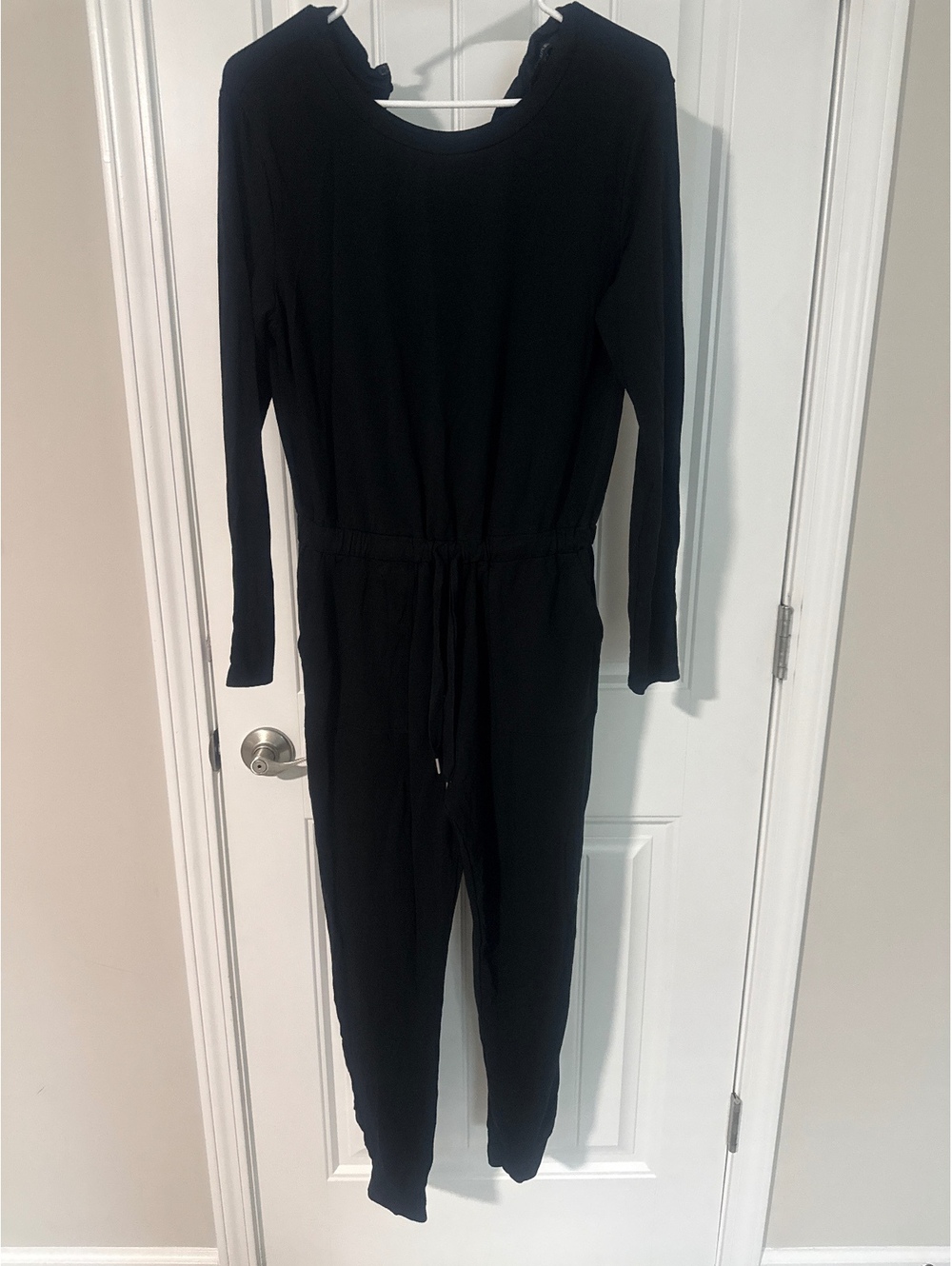 Banana Republic Black Long‎ Sleeve Jumpsuit XS